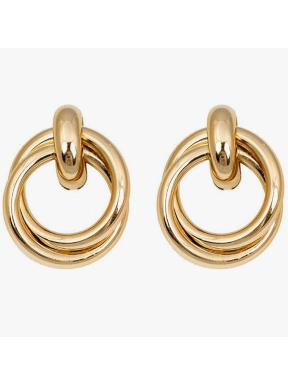 New! Gold Door Knocker Earrings (1028) NWOT